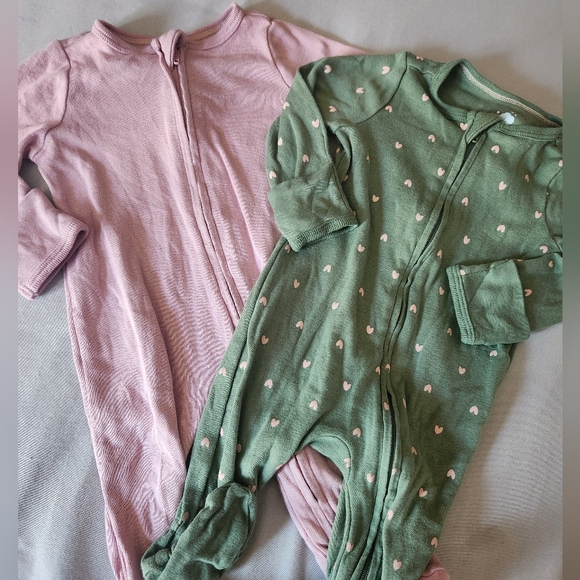 Cloud Island Kids Matching Set - Green and Pink Size 0-3mos - Picture 5 of 5